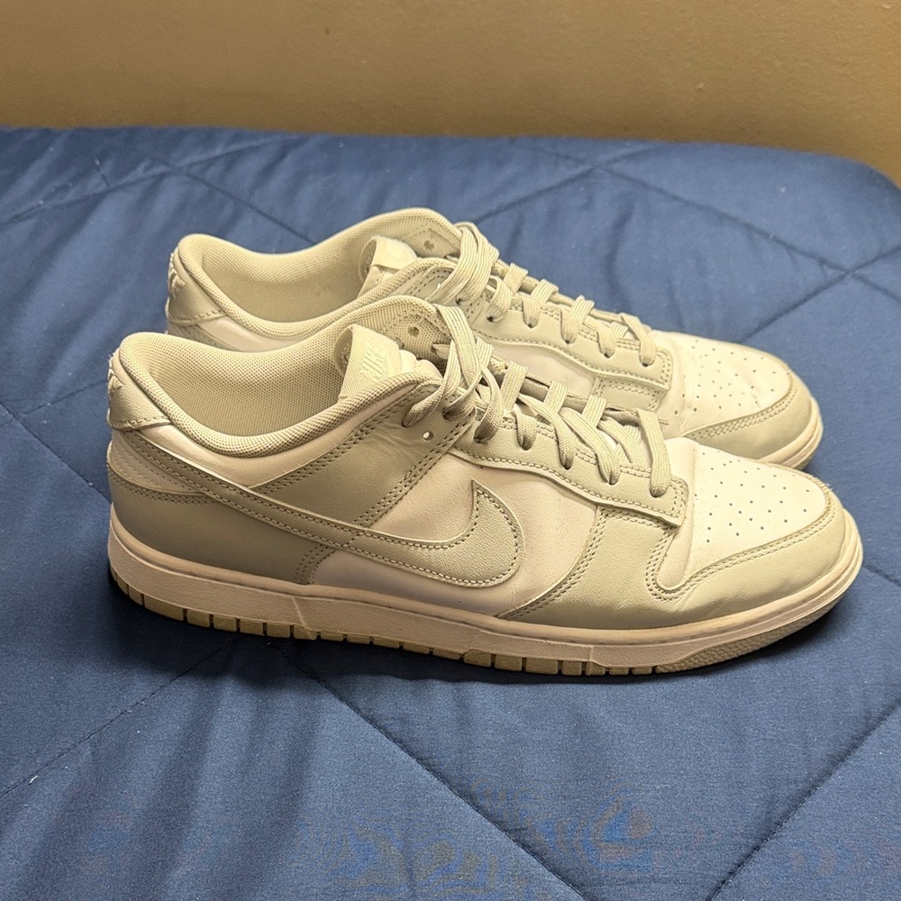 Nike Dunk Low Sneakers in Cream/Tan